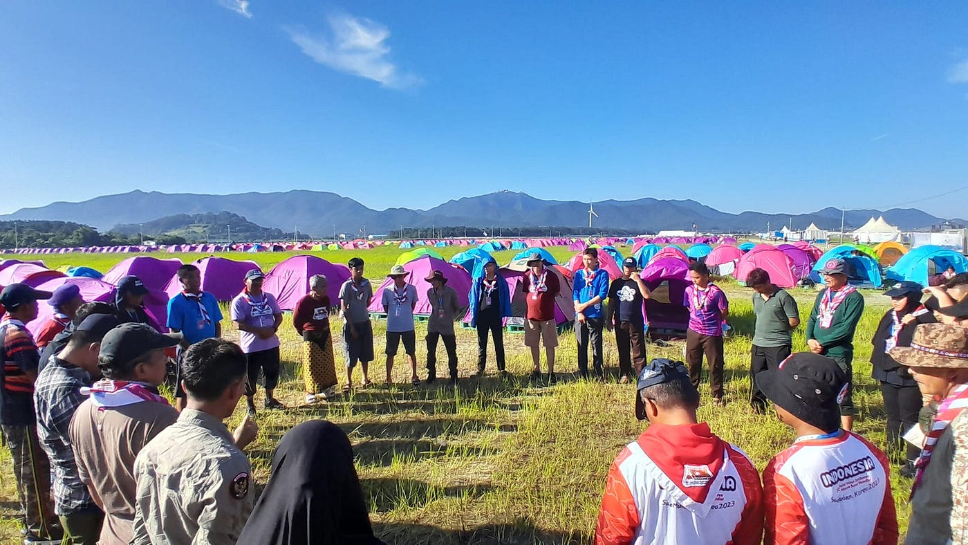 WSJ 2023 Campsite. Jeollabuk-Do, Korea Selatan