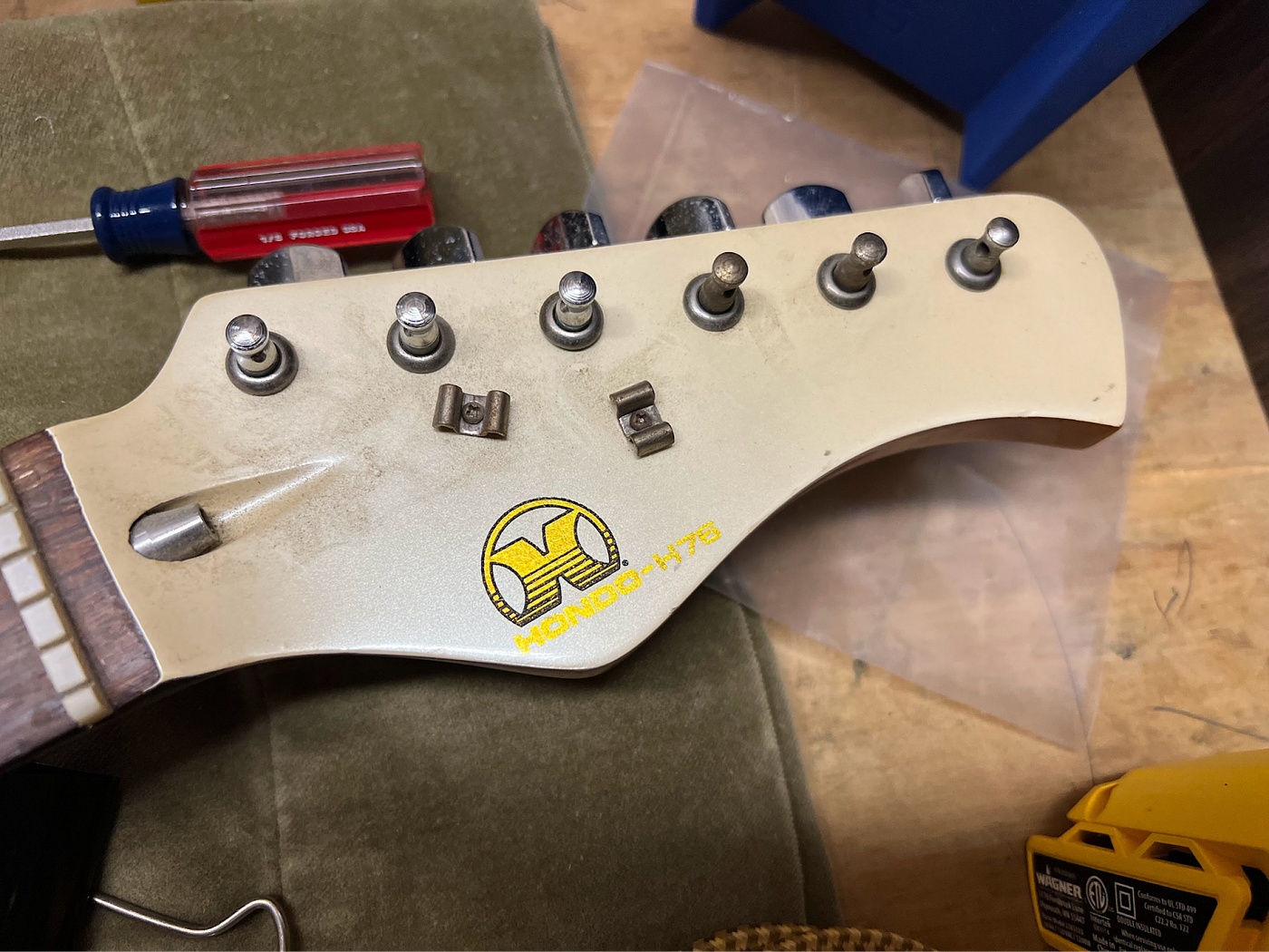 Transforming a $20 Hondo H-76 into a Playable Guitar | by Chris