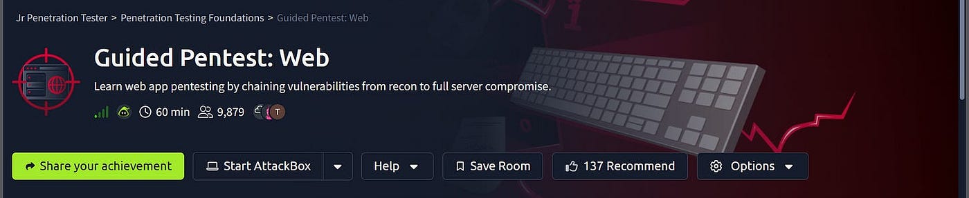 Guided Pentest: Web | TryHackMe