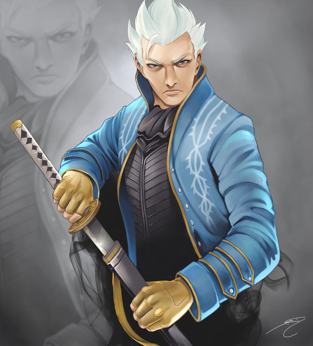 Devil May Cry 3 Dante's Awakening Vergil Yamato Cosplay Weapons