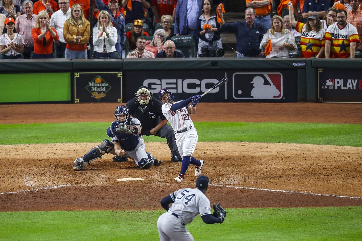 Jose Altuve versus Ozzie Albies. The Houston Astros and Atlanta