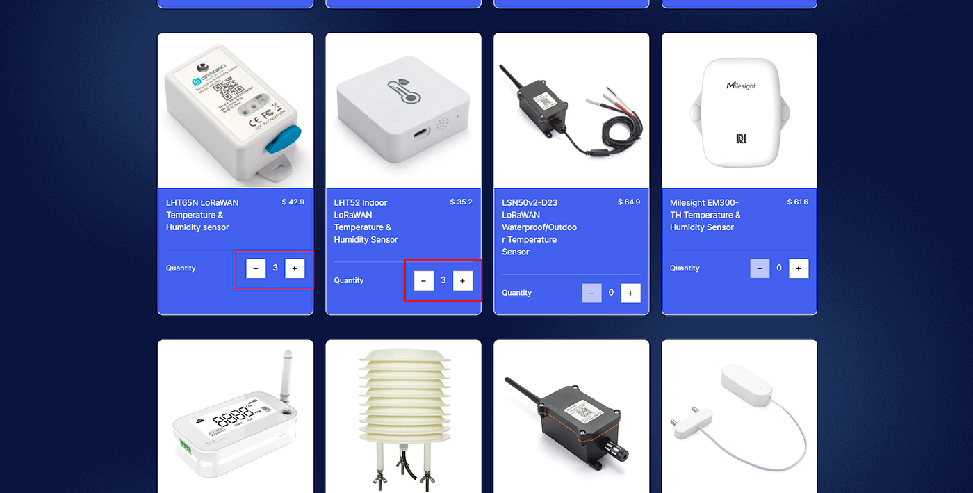 LHT52 Indoor LoRaWAN Temperature Humidity Sensor