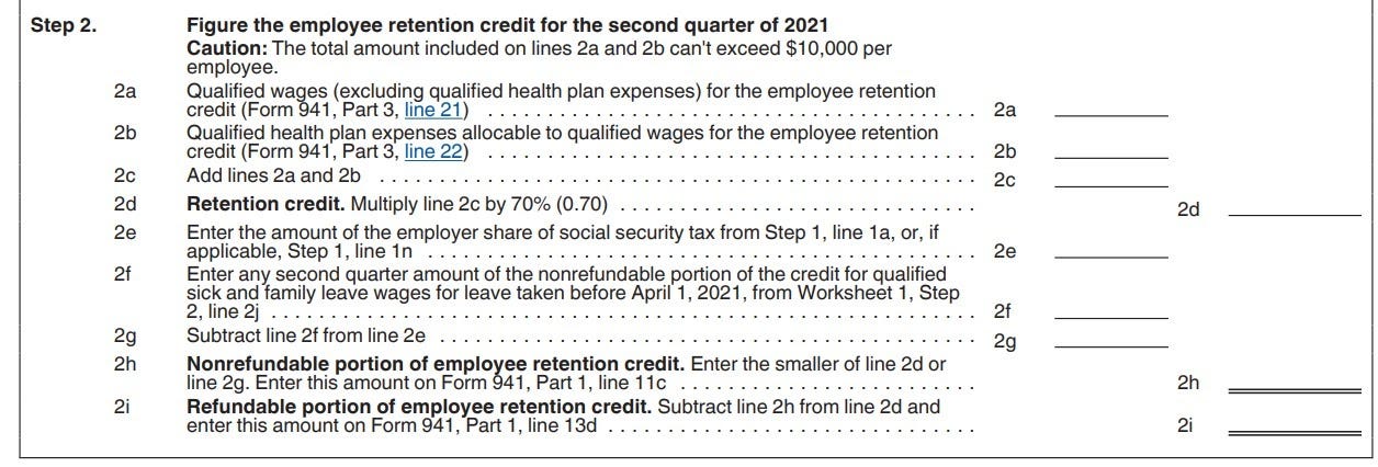 The IRS Released Form 941 Worksheet 2 for Q2 2021: Here's What You Need to  Know | by TaxBandits - Payroll & Employment Tax Filings | Modern Payroll |  Medium