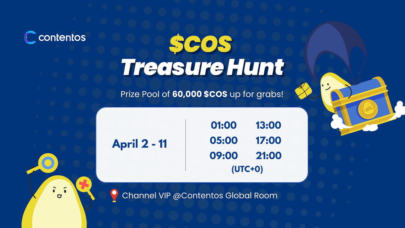 COS Treasure Hunt: Solve Quizzes to Unlock Prizes! | by ContentosHome |  Contentos | Medium