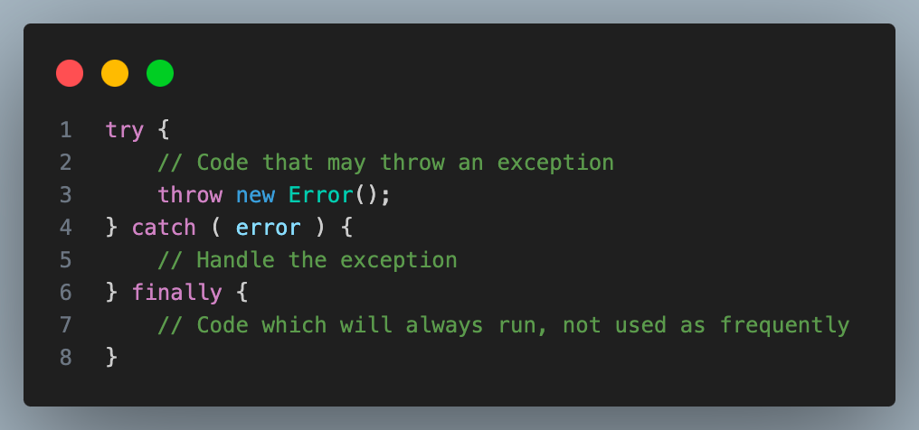 Handling Exceptions in JavaScript