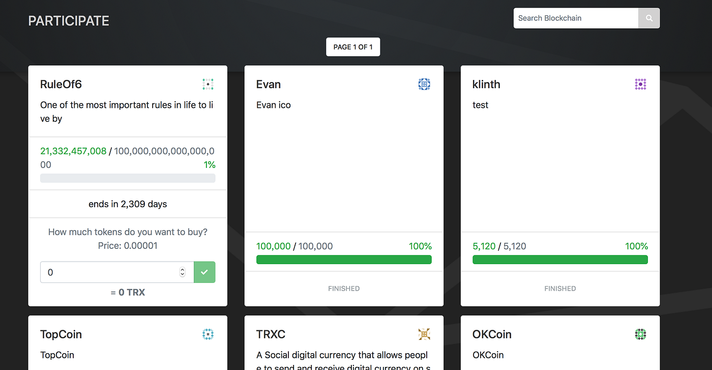 트론 블록 익스플로러 (95) 사진