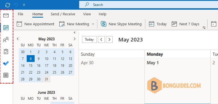 How to Move Calendar from the Left Side to Bottom in Microsoft Outlook | by  bonguides.com | Feb, 2024 | Medium