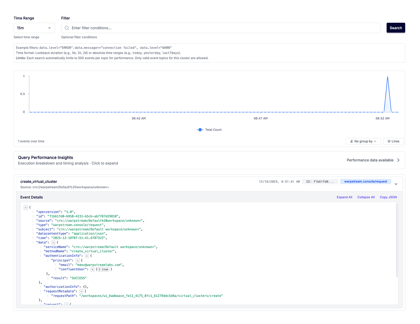 Audit Logs for WarpStream: Full Visibility Into Every Action on Your Clusters