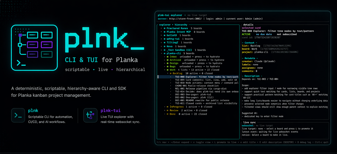 The Long Way Back to Planka: Building plnk a Planka CLI