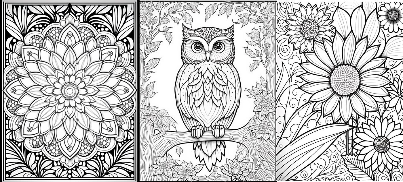 5 Great Midjourney Prompts for Custom Coloring Books Pages