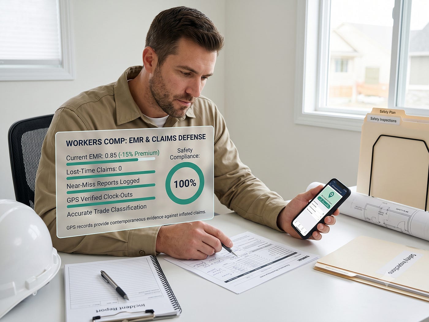 A construction contractor with a 0.85