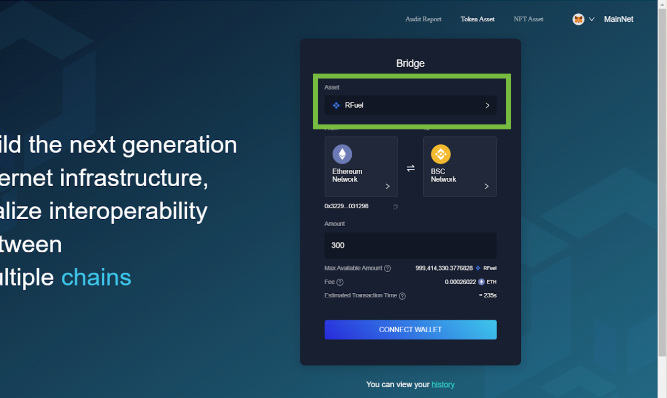 How to convert RFUEL ERC-20 tokens to BEP-20 tokens — Step by Step Guide |  by RioDeFi | RioDeFi | Medium