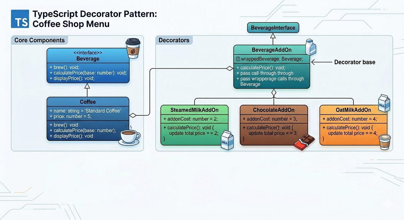 Structural Design Pattern: Decorator Pattern — Typescript