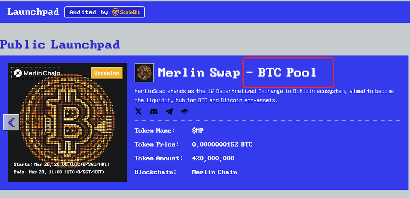 MerlinSwap IDO Guidebook. 1. Cross EVM Assets to Merlin Mainnet… | by  StarAI | Medium