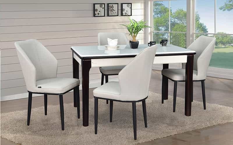 Royal oak dining table set with 4 chairs outlet