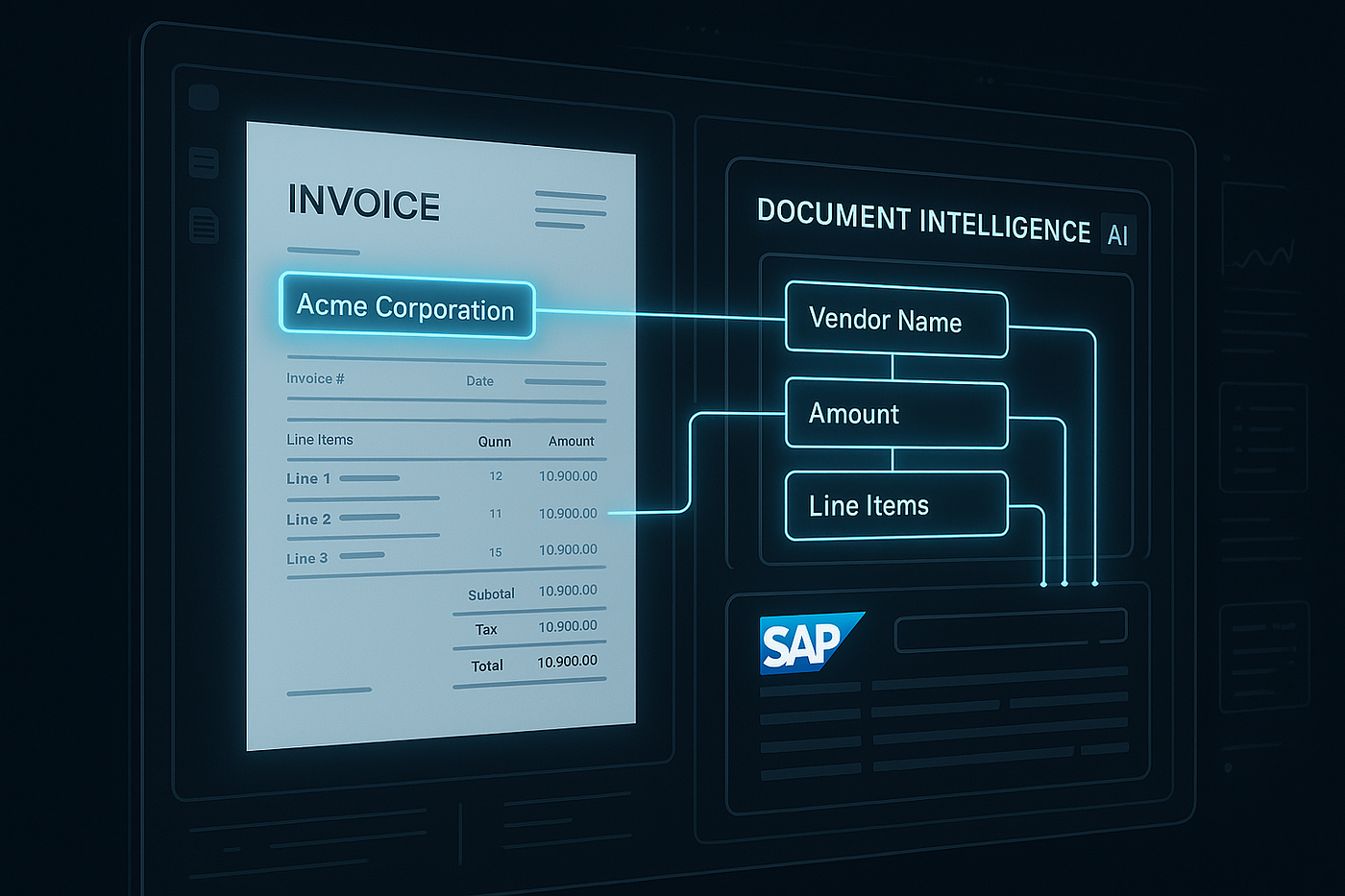 AI Invoice Extraction in SAP with LLM Vision