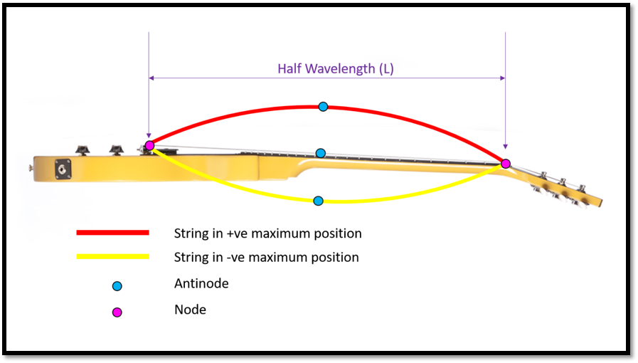 Standing Waves On A Guitar String