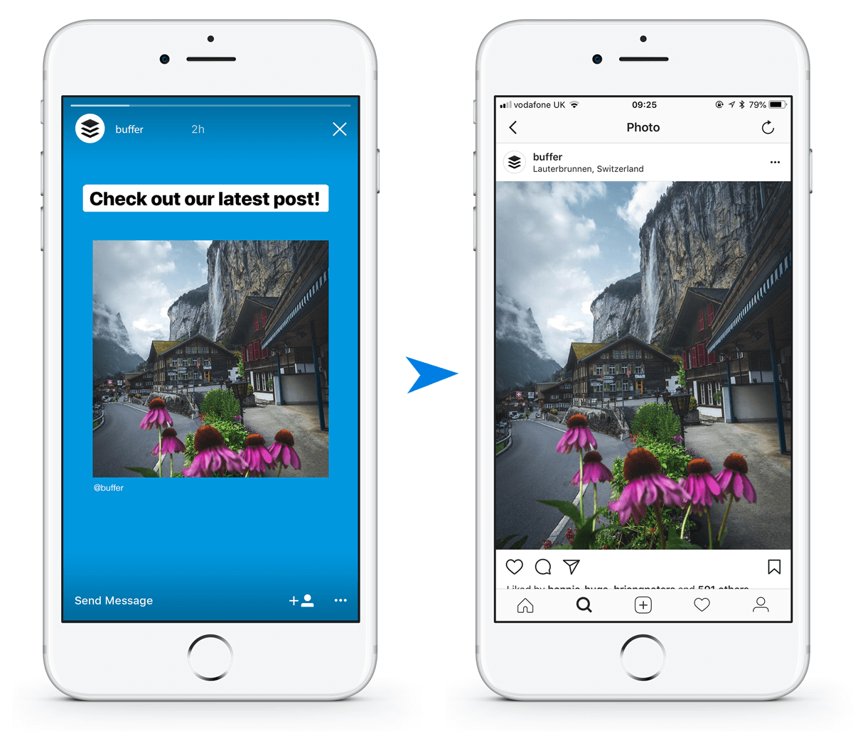 You Can Now Share Posts from the Instagram Feed to Stories | by Buffer |  Buffer — Social | Medium