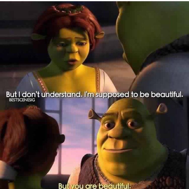 Daily Inspirational Shrek Meme on X: Fear not! Shrek the Angel
