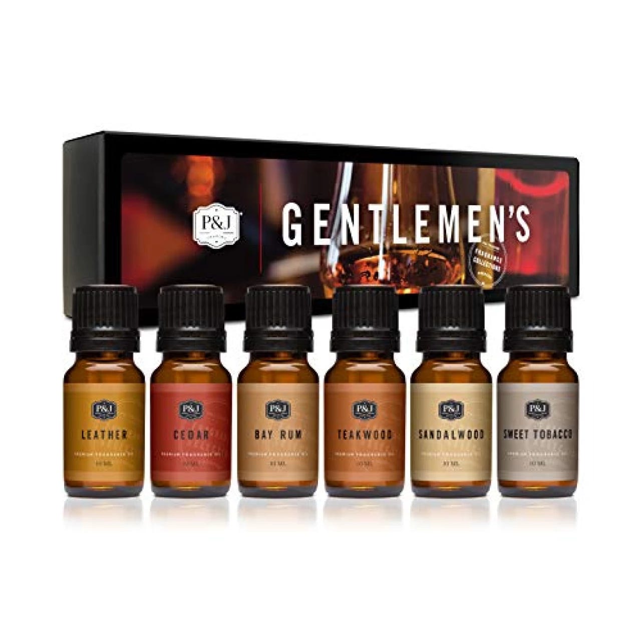 Essential Oils Set, Men Scents Fragrance Oil Aromatherapy Essential Oils  Kit for Diffuser (6x10ML) - Sandalwood, Cedar, Leather, Sweet Tobacco, Rum,  Cologne Aromatherapy Oils for Men 