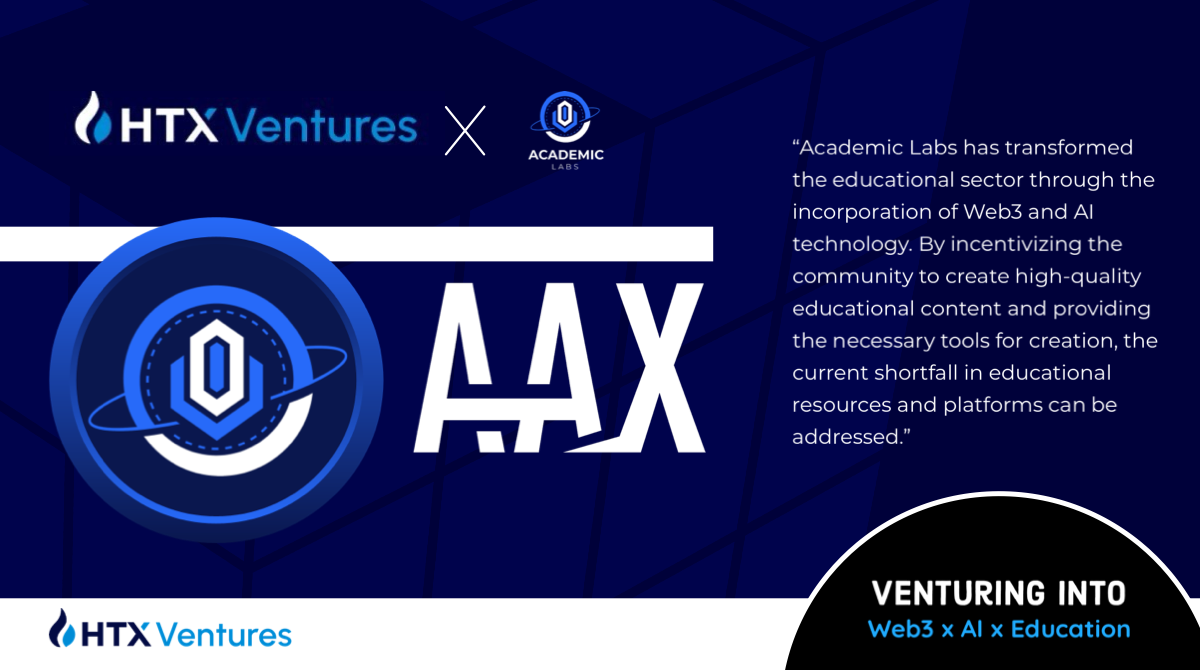 HTX Ventures Invests in Web3 Education Leader Academic Labs | by Academic  Labs | Medium