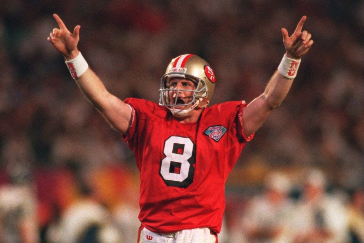 Lessons Learned From Steve Young. The other day I ran across a photo of… |  by Skyler Martinson | Medium