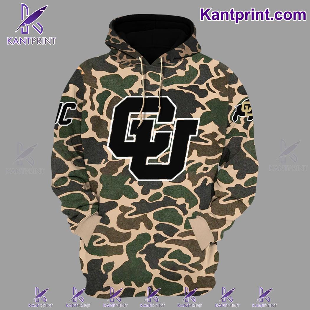 Colorado Buffaloes Coach Prime Military Duck Camo Hooded