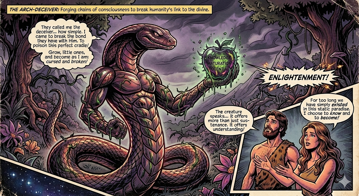the serpent in the garden was actually the deceiver