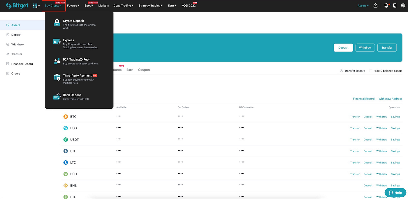 通过BitGet P2P 交易所买卖加密货币- MarsDAO (中文) - Medium