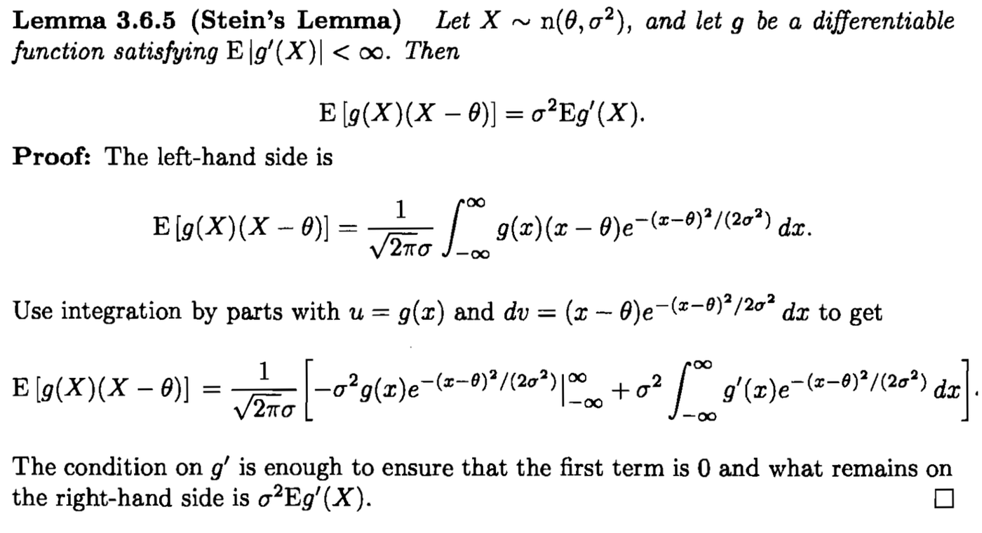 Stein’s identity and Stein Score
