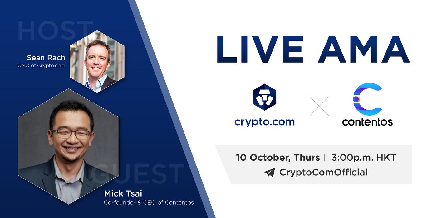 Contentos Live AMA Session with Crypto.com Community | by ContentosHome |  Contentos | Medium