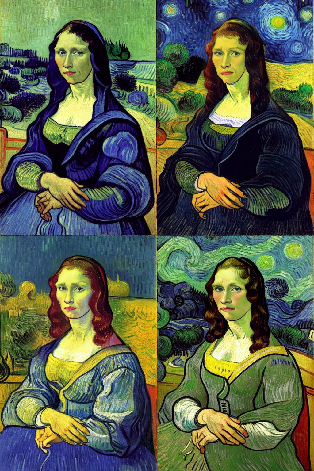 Artist Gives the Mona Lisa a Glamorous Modern Makeover
