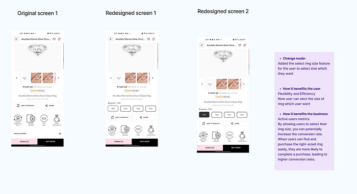 GIVA APP Selectable Ring Sizes Customize Your Jewelry Perfectly