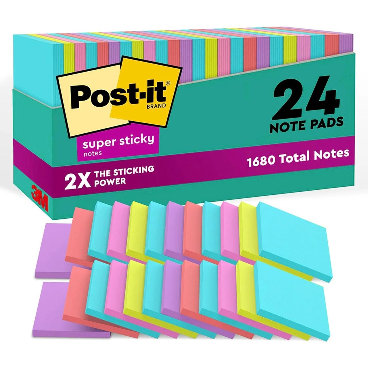 45sheets Pad Lined Sticky Notes 4x6 In Bright Ruled Post Stickies Colorful  Super Sticking Power Memo Pads Its Strong Adhesive 6 Pads Pack, Today's  Best Daily Deals