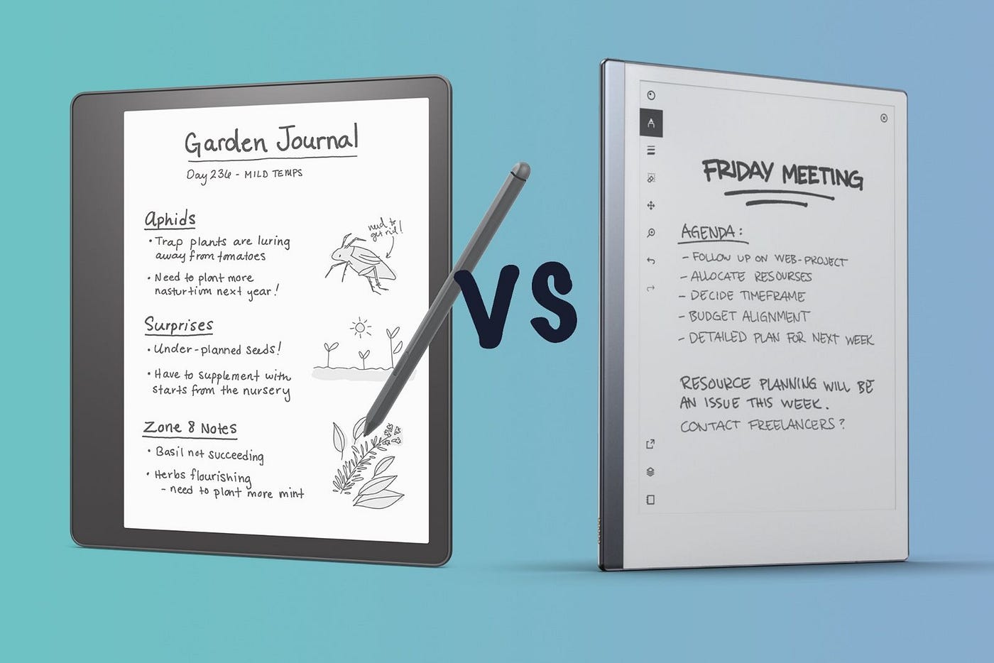 Amazon Kindle Scribe vs Remarkable 2: The Writer with an Edge? | by Andrew  Johnson | Medium