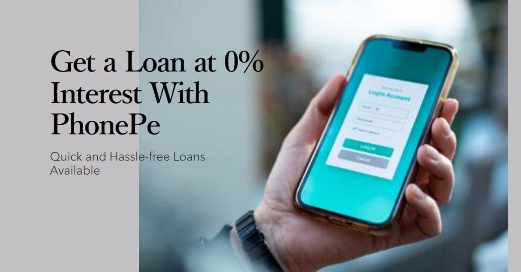 Phonepe loan sale