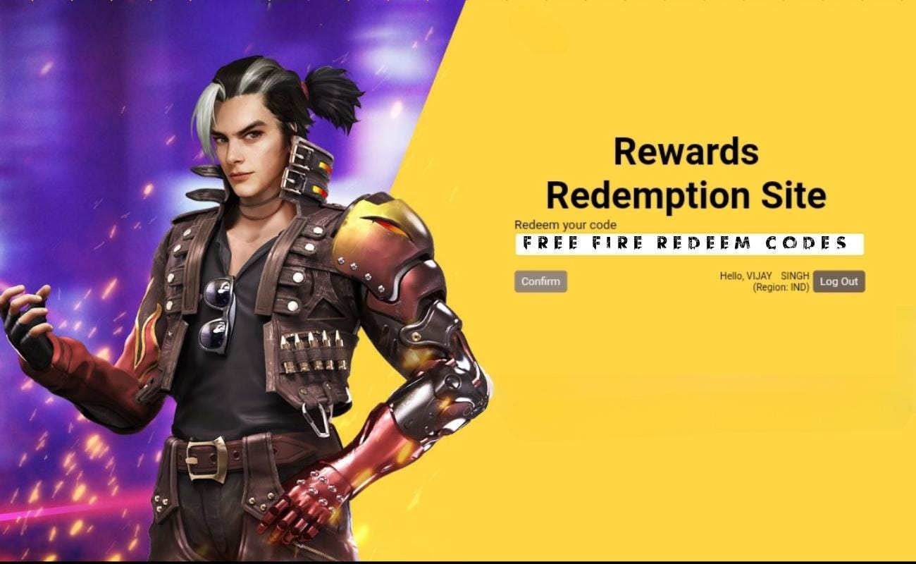 Garena Free Fire Redeem Code Today - Updated