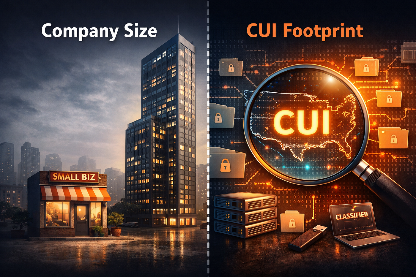 CMMC Isn’t About Company Size — It’s About CUI Size…footprint