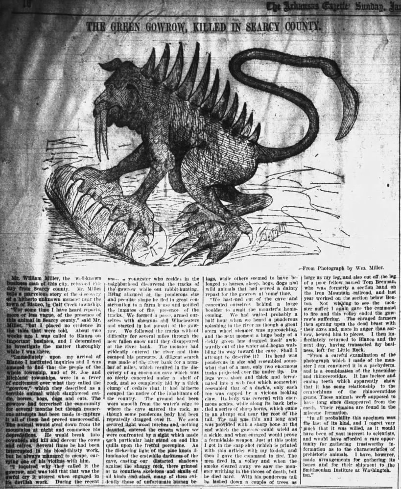 State Cryptids: The Gowrow & The White River Monster | by Leigh K. | Medium