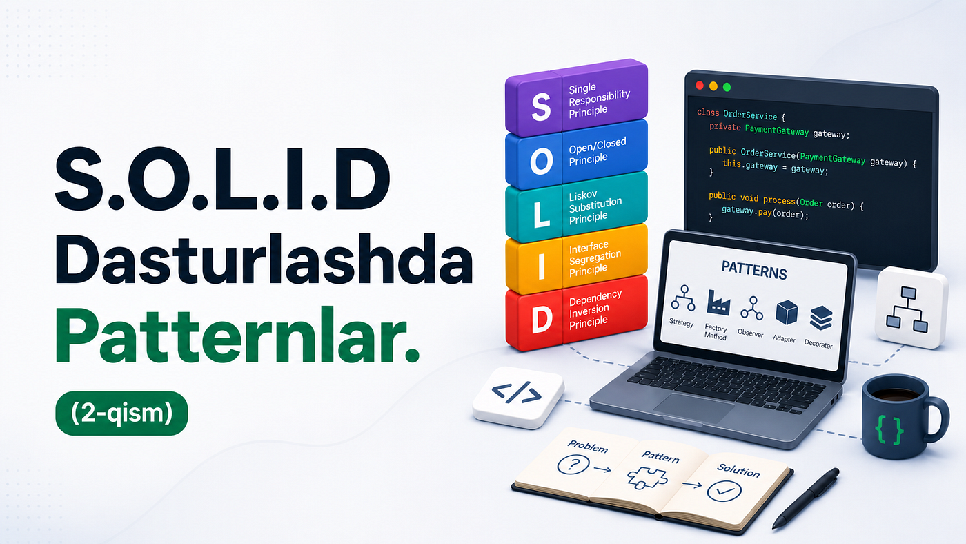 S.O.L.I.D Dasturlashda Patternlar. (2-qism)