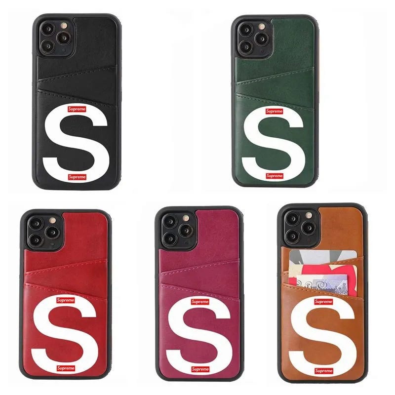 Supreme Leather iPhone 13 Case For iPhone 13 Pro Max