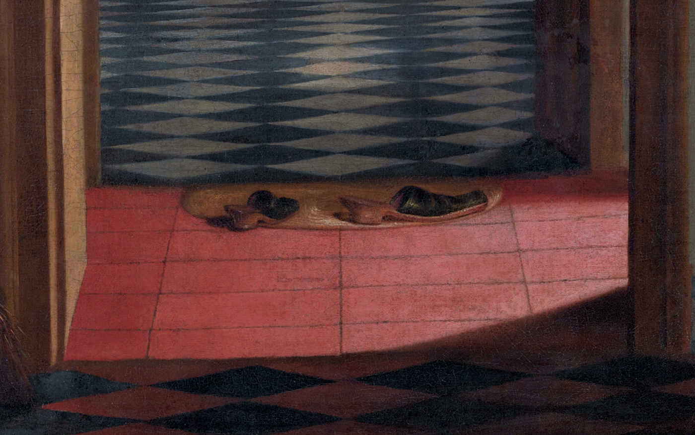 Samuel van Hoogstraten’s, The Slippers, 1655.
