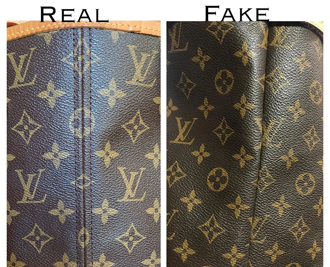 real vs fake neverfull
