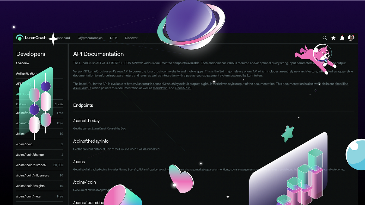 LunarCrush API v3 is Now Available | by LunarCrush | LunarCrush | Medium