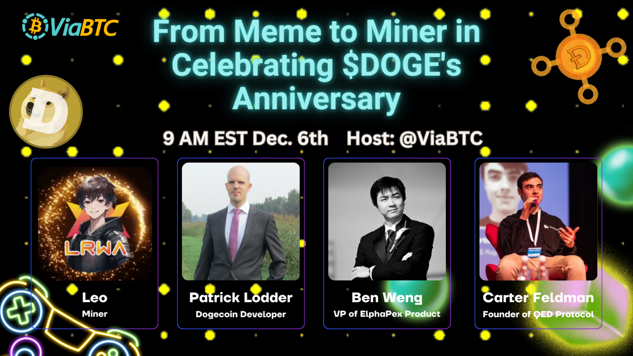 Dogecoin 11th Anniversary AMA: From Meme to Miner — All the Exciting  Details You Need to Know! | by ViaBTC | Medium