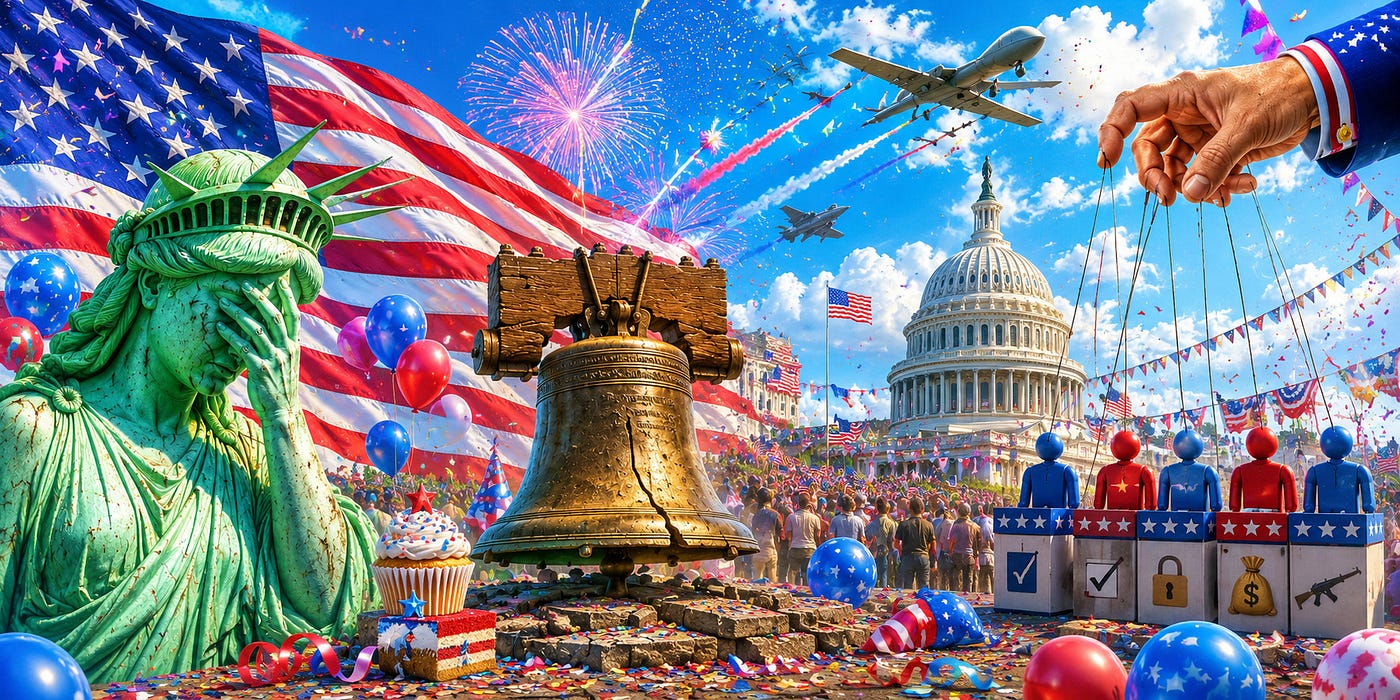 250 Years of the Declaration of Independence, Democracy Gone Astray