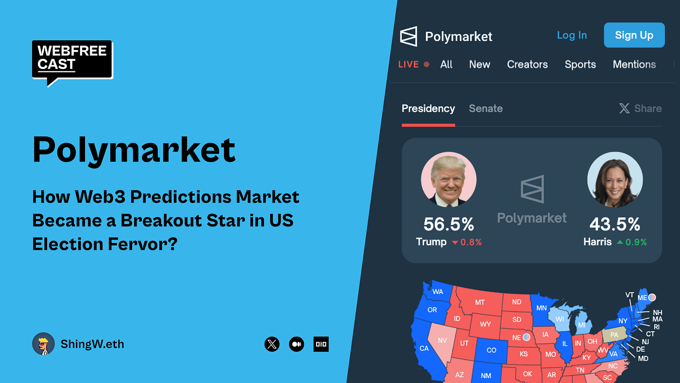 Crypto Predictions Amidst the US Election Fervor: How Polymarket Became a  Breakout Star in Prediction Markets | by ShingW.eth | Webfreecast | Medium
