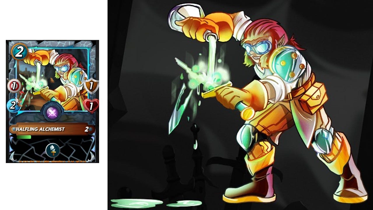 Splinterlands | Bitcoin Halving | Halfling Alchemist Finds His Brothers |  Baron Fyatt and Henchling Enforcer | by Oivas Namok | Medium