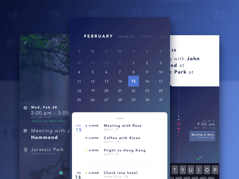 Best calendar app designs and how to prototype your own | by Justinmind |  Justinmind | Medium