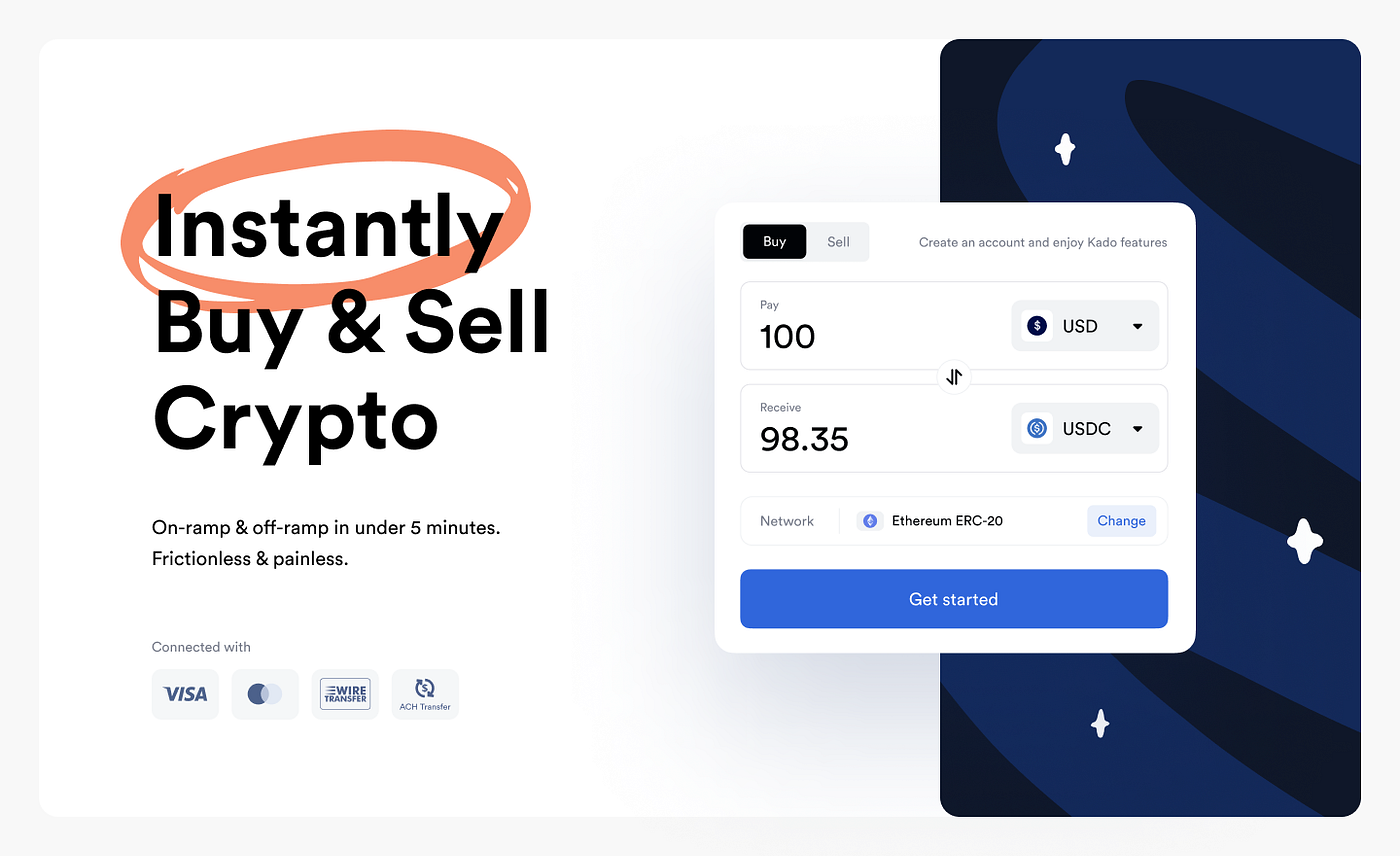 Kado Makes Fiat → L2 Tokens Easy. Future of finance is well underway | by  Mark Murdock | LI.FI Blog